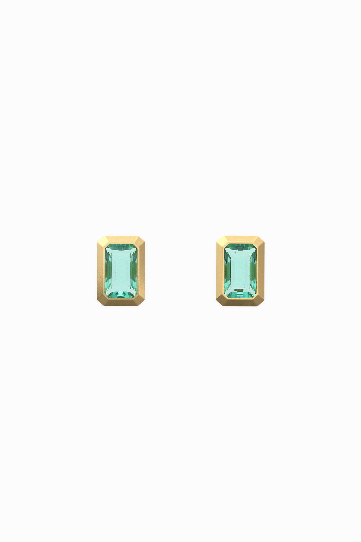 TEMPLE EARRINGS ~ EMERALD
