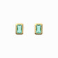 TEMPLE EARRINGS ~ EMERALD