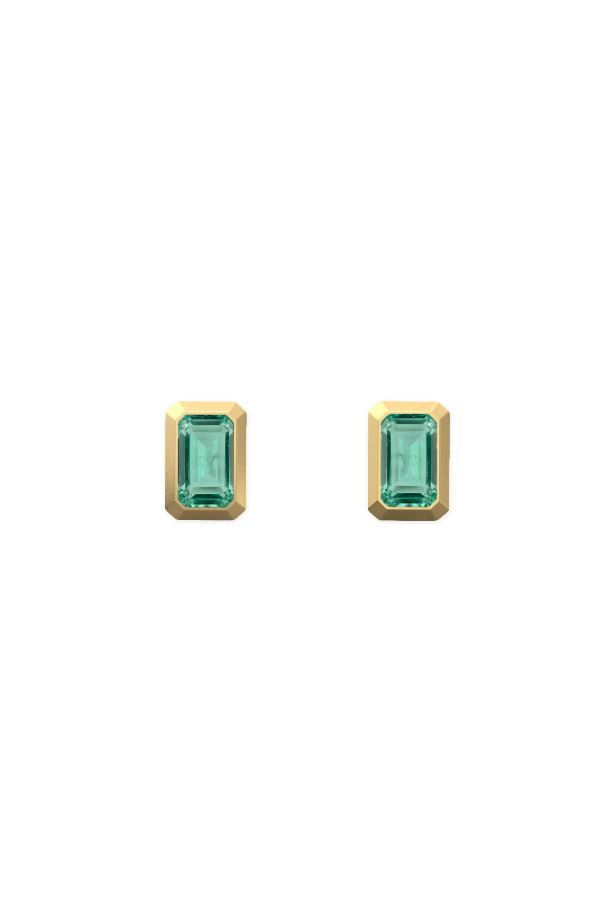 TEMPLE EARRINGS ~ EMERALD
