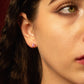 TEMPLE EARRINGS - RUBY