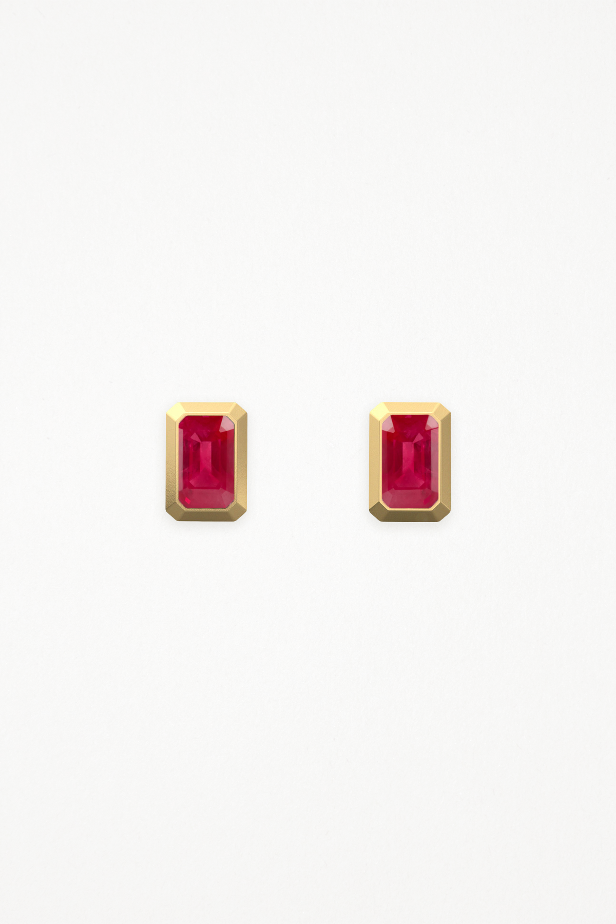 TEMPLE EARRINGS - RUBY