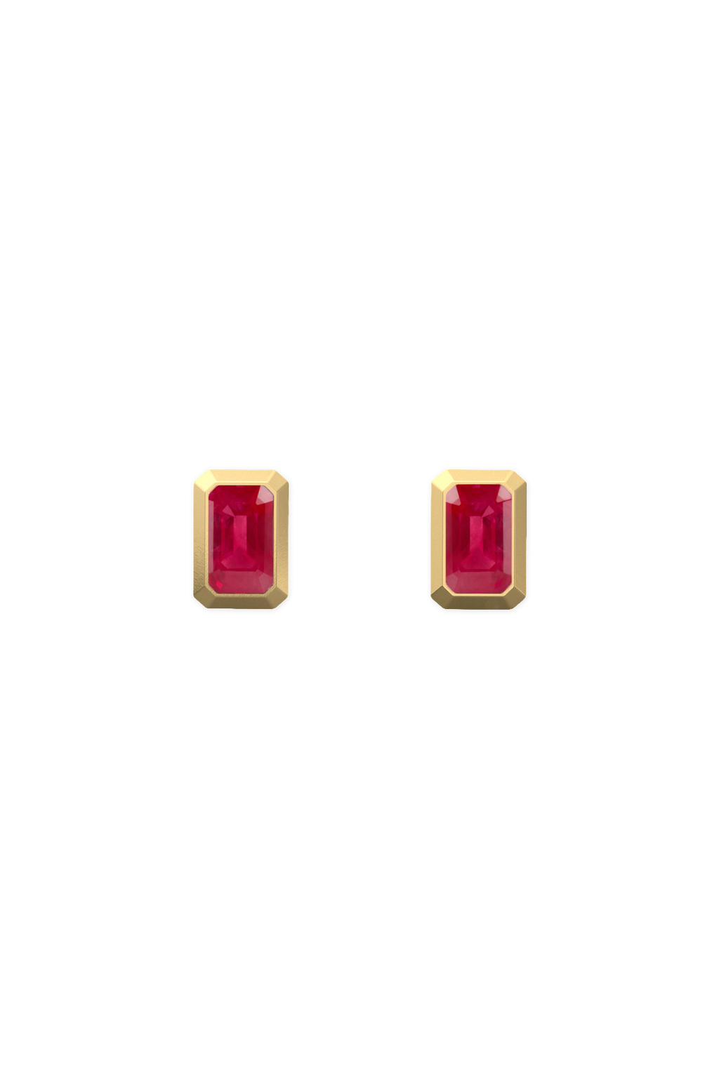 TEMPLE EARRINGS - RUBY