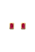TEMPLE EARRINGS - RUBY
