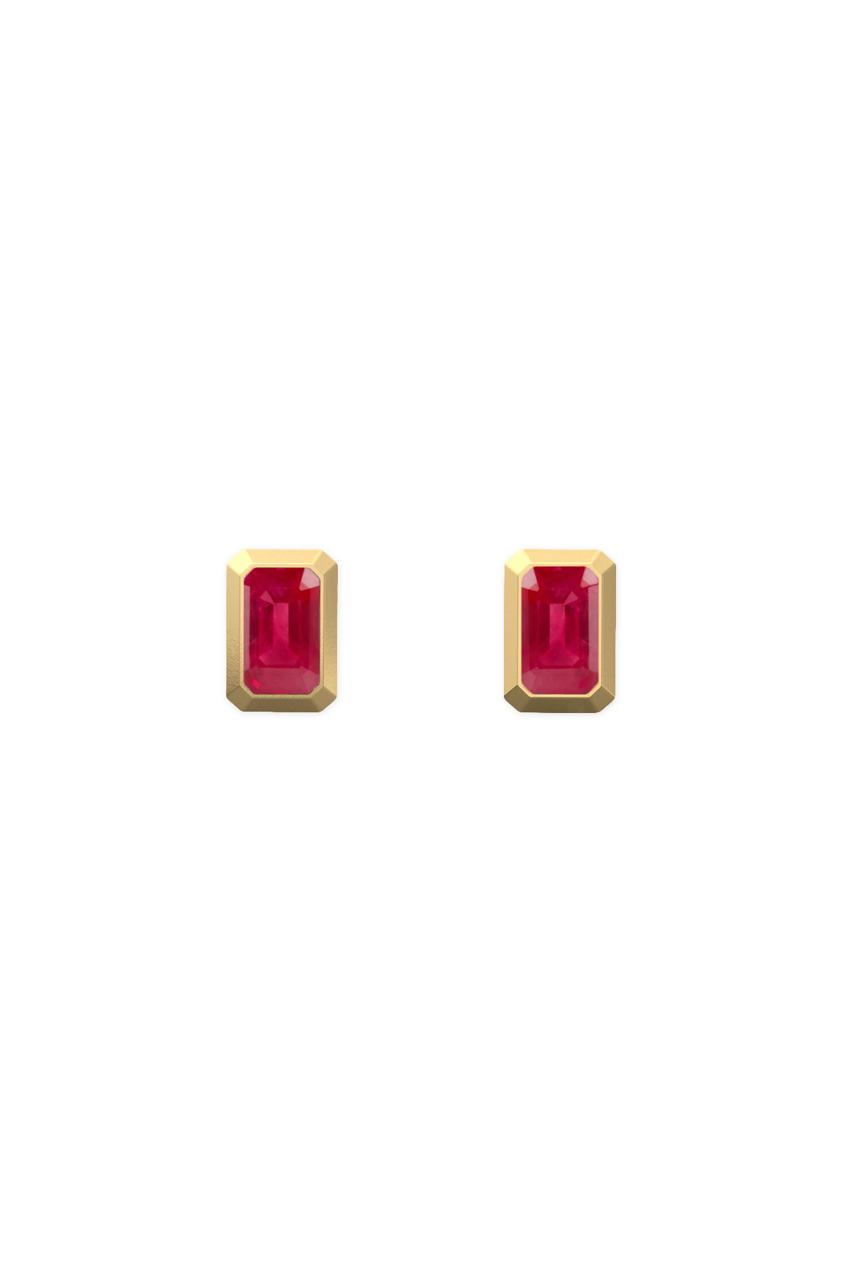 TEMPLE EARRINGS - RUBY